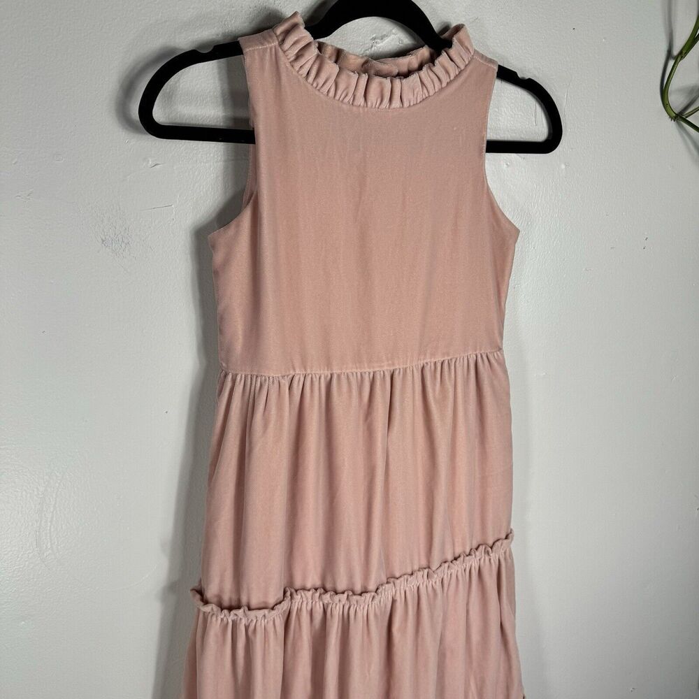 Janie and Jack Soft Pink Tiered Ruffle Neck Formal Dress